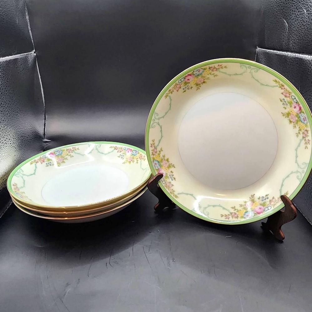 (4). Meito "Formal Garden" Dinner Bowls (4) Bundle. RARE - Picture 4 of 4
